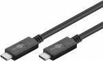 Goobay USB-C™-kabel USB 3.2 Gen 2x2, USB-PD, 5A, 1 m, svart USB-C™ plugg > USB-C™ plugg