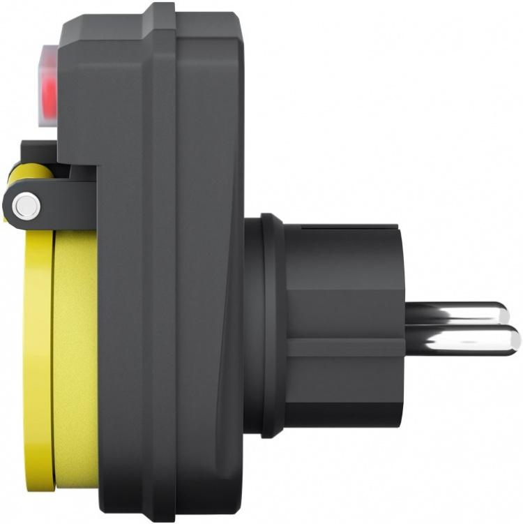 Goobay Adapter för uttag med brytare, stänkskydd jordat gernuttag för utomhusbruk, 1 uttag