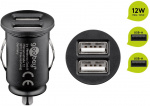 Goobay Dubbel USB-bilsladdare (12 W) 12 W max. 2,4 A (12/24 V) 2x USB