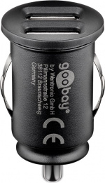 Goobay Dubbel USB-bilsladdare (12 W) 12 W max. 2,4 A (12/24 V) 2x USB