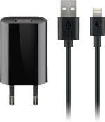 Goobay Apple Lightning laddningssats (5 W) Strömförsörjning med Apple Lightning-kabel 1 m (svart) Goobay Apple Lightning laddningssats (5 W) Strömförsörjning med Apple Lightning-kabel 1 m (svart)