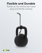 Goobay USB-C™-till-USB-C™-textilkabel med metallkontakter 1 m elegant och extra robust anslutningskabel för enheter med USB-C™-port Goobay USB-C™-till-USB-C™-textilkabel med metallkontakter 1 m elegant och extra robust anslutningskabel för enheter med USB-C™-port