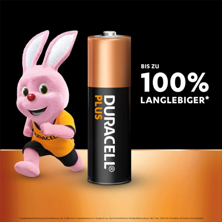 Duracell LR6/AA (Mignon) (MN1500) batteri, 4 st. blister alkaliskt manganbatteri, 1,5 V