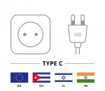 Goobay Förlängningskabel Europlug, 5 m, vit Europlug (typ C, CEE 7/16) > Europeiskt uttag