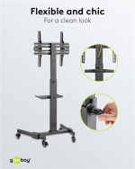 Goobay TV-presentationsställ Basic (storlek L) för TV-apparater eller monitorer mellan 37 och 70 tum (94-178 cm) upp till 35 kg Goobay TV-presentationsställ Basic (storlek L) för TV-apparater eller monitorer mellan 37 och 70 tum (94-178 cm) upp till 35 kg