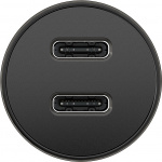 Goobay Dual-USB-C™ PD (Power Delivery) Auto Fast Charger (30 W) 30 W (12/24 V)lämplig för enheter med USB-C™ (Ström Delivery), såsom iPhone 12