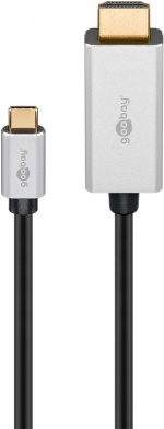 Goobay USB-C™ till HDMI™-adapterkabel, 3 m USB-C™-kontakt > HDMI™-kontakt (typ A) Goobay USB-C™ till HDMI™-adapterkabel, 3 m USB-C™-kontakt > HDMI™-kontakt (typ A)