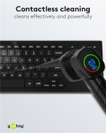 Goobay Elektrisk dammblåsare för kontaktlös rengöring av PC-tillbehör och hushållsartiklar Goobay Elektrisk dammblåsare för kontaktlös rengöring av PC-tillbehör och hushållsartiklar