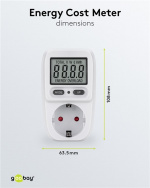 Goobay Digital energimätare Basic för mätning av energiförbrukningen för elektriska hushållsapparater Goobay Digital energimätare Basic för mätning av energiförbrukningen för elektriska hushållsapparater