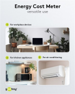 Goobay Digital energimätare Pro för mätning av energiförbrukningen för elektriska hushållsapparater Goobay Digital energimätare Pro för mätning av energiförbrukningen för elektriska hushållsapparater