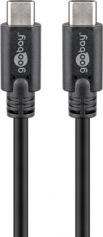 Goobay Sync & Charge SuperSpeed USB-C™-kabel (USB 3.2 Gen 1), USB-PD, 1,5 m USB-C™ plugg > USB-C™ plugg