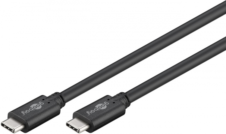 Goobay Sync & Charge SuperSpeed USB-C™-kabel (USB 3.2 Gen 1), USB-PD, 1,5 m USB-C™ plugg > USB-C™ plugg