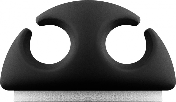 Goobay Kabelhantering 2 urtag, svart 6-pack för att ordna och fästa, avtagbar Goobay Kabelhantering 2 urtag, svart 6-pack för att ordna och fästa, avtagbar