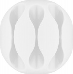 Goobay Kabelhantering 3 urtag, vit 4-pack för att ordna och fästa, avtagbar Goobay Kabelhantering 3 urtag, vit 4-pack för att ordna och fästa, avtagbar