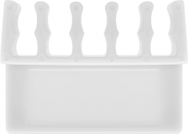 Goobay Kabelhantering 5 urtag, vit 2-pack för att ordna och fästa, avtagbar