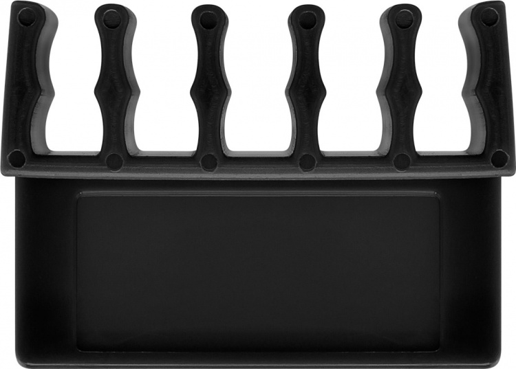 Goobay Kabelhantering 5 urtag, svart 2-pack för att ordna och fästa, avtagbar