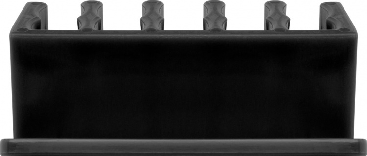 Goobay Kabelhantering 5 urtag, svart 2-pack för att ordna och fästa, avtagbar