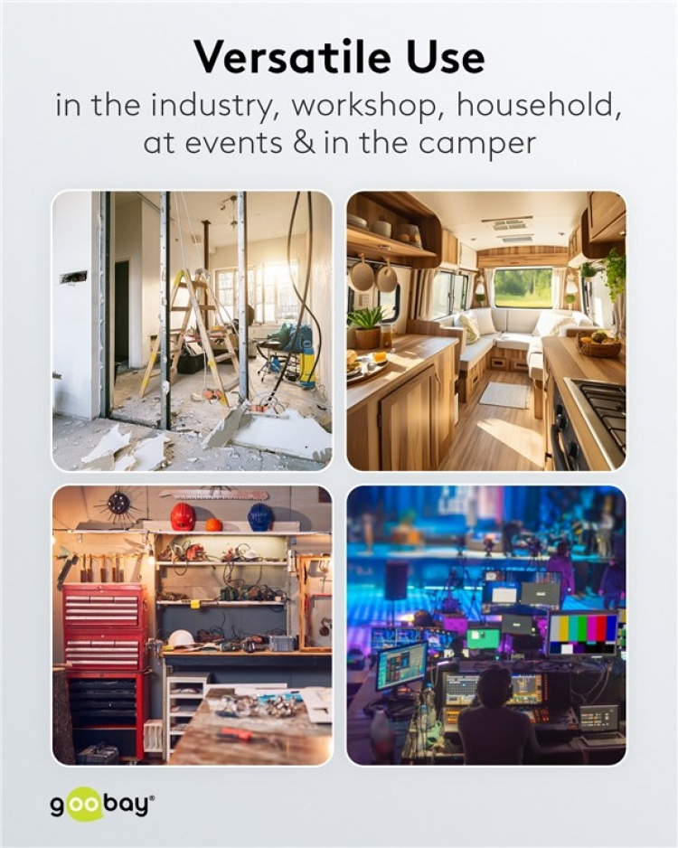 Goobay Kabeltrumma 25 m Praktiskt och lämpligt för inomhusbruk