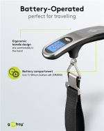 Goobay Digital väskvåg för en vikt på upp till 50 kg