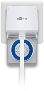 Goobay Analog timer IP44 Lättmanövrerad mekanisk timer för eluttaget Goobay Analog timer IP44 Lättmanövrerad mekanisk timer för eluttaget