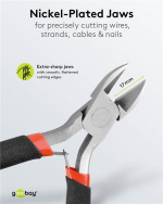 Goobay Sidavbitare, 110 mm perfekt för elektriker och finmekaniker Goobay Sidavbitare, 110 mm perfekt för elektriker och finmekaniker