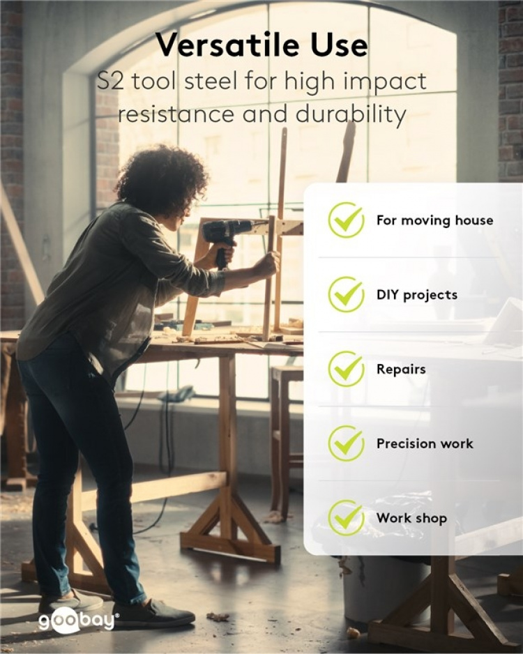 Fixpoint Bitssats, 113 delar bitsats för sladdlösa skruvmejslar och spärrnycklar Fixpoint Bitssats, 113 delar bitsats för sladdlösa skruvmejslar och spärrnycklar