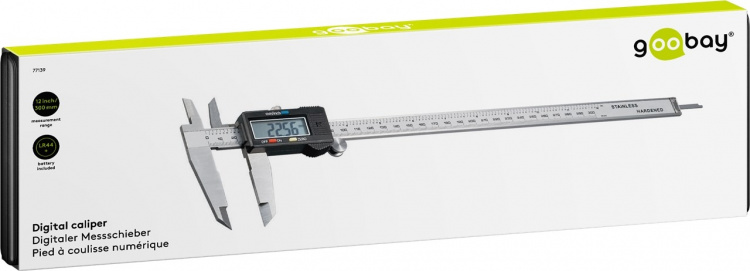 Goobay Digitalt skjutmått 300 mm / 12 tum för mätningar från 0 mm - 300 mm