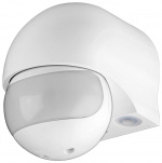 Goobay Infraröd rörelsedetektor för väggmontering, 180° detektering, 12 m räckvidd, för utomhusbruk (IP44), LED-anpassad