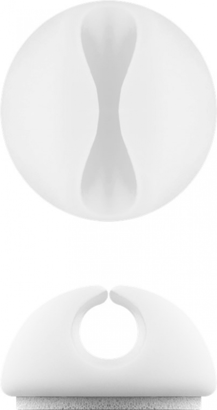 Goobay Kabelhantering 1 urtag, vit 5-pack för att ordna och fästa, avtagbar Goobay Kabelhantering 1 urtag, vit 5-pack för att ordna och fästa, avtagbar