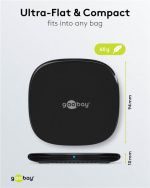 Goobay Trådlös snabbladdare 15 W Lämplig för smartphones och enheter med Qi-standard