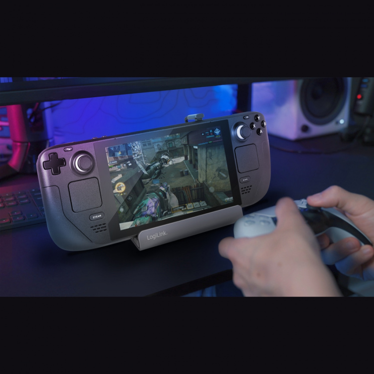 LogiLink USB-C-dockningsstation 6-i-1 iPad/Steam Deck m.m