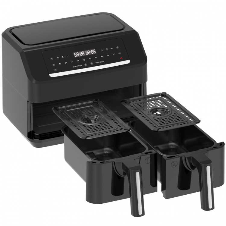 Emerio Airfryer Dubbel 3,6l+3,6l AF-130376.1 BPA fri 2400watt Emerio Airfryer Dubbel 3,6l+3,6l AF-130376.1 BPA fri 2400watt