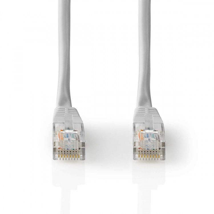 Nedis CAT5e nätverkskabel | U/UTP | RJ45 hane | RJ45 hane | 15.0 m | Rund | PVC | Grå | Label