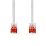 Nedis CAT6 Nätverkskabel | RJ45 hane | RJ45 hane | U/UTP | 2.00 m | Rund | PVC | Vit | Label
