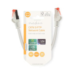 Nedis CAT6 Nätverkskabel | RJ45 hane | RJ45 hane | S/FTP | 0.25 m | Rund | LSZH | Grå | Label