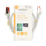 Nedis CAT6 Nätverkskabel | RJ45 hane | RJ45 hane | S/FTP | 0.50 m | Rund | LSZH | Grå | Label Nedis CAT6 Nätverkskabel | RJ45 hane | RJ45 hane | S/FTP | 0.50 m | Rund | LSZH | Grå | Label