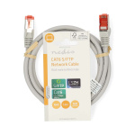 Nedis CAT6 Nätverkskabel | RJ45 hane | RJ45 hane | S/FTP | 1.50 m | Rund | LSZH | Grå | Label Nedis CAT6 Nätverkskabel | RJ45 hane | RJ45 hane | S/FTP | 1.50 m | Rund | LSZH | Grå | Label