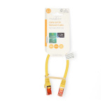 Nedis CAT6 Nätverkskabel | RJ45 hane | RJ45 hane | S/FTP | 0.25 m | Rund | LSZH | Gul | Label Nedis CAT6 Nätverkskabel | RJ45 hane | RJ45 hane | S/FTP | 0.25 m | Rund | LSZH | Gul | Label