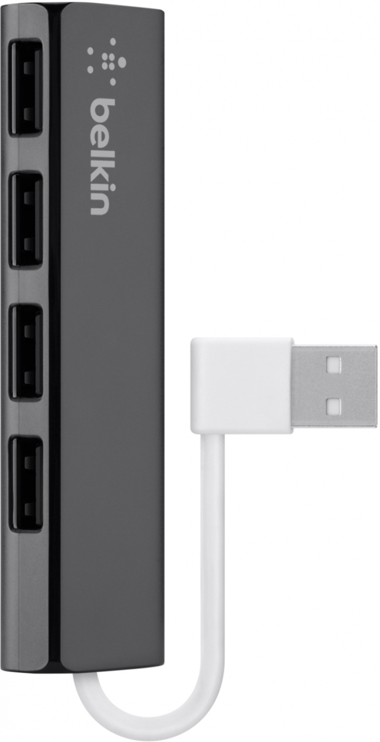 Belkin 4-Port Slim Travel USB Hub