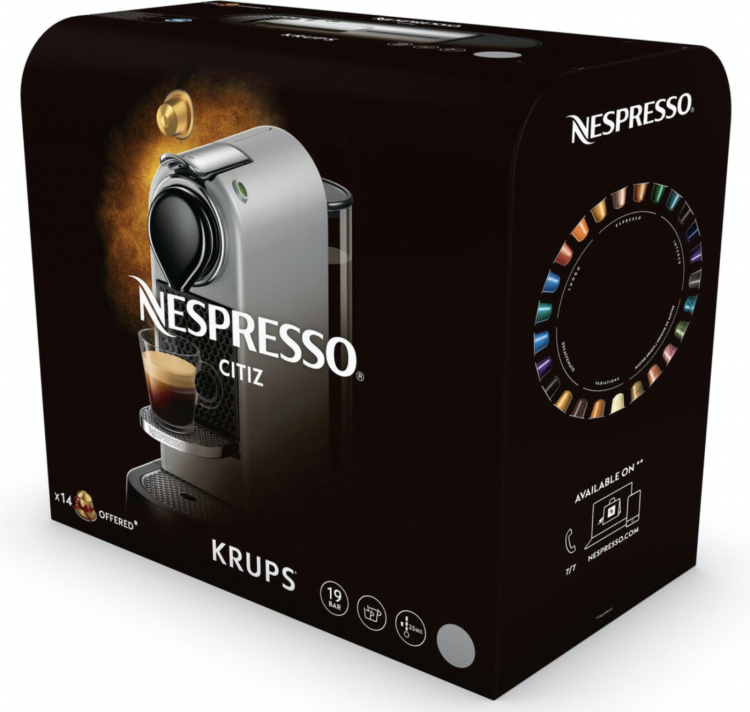 Krups Nespresso Citiz Kapselmaskin, Röd