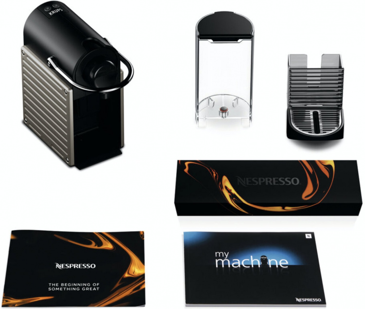 Krups Nespresso Pixie Kapselmaskin, Svart