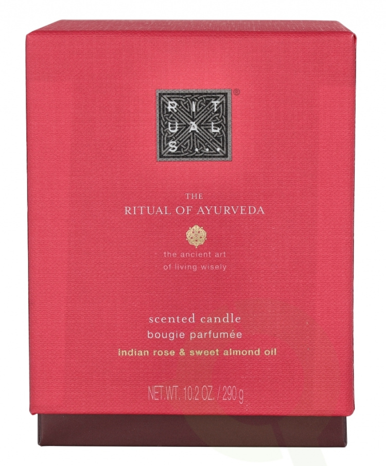 Rituals Ayurveda Scented Candle 290 gr Indian Rose & Sweet Almond Oil