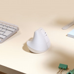 Logitech Lift for Mac Vertical Ergonomic Mouse, Off-White/Pa