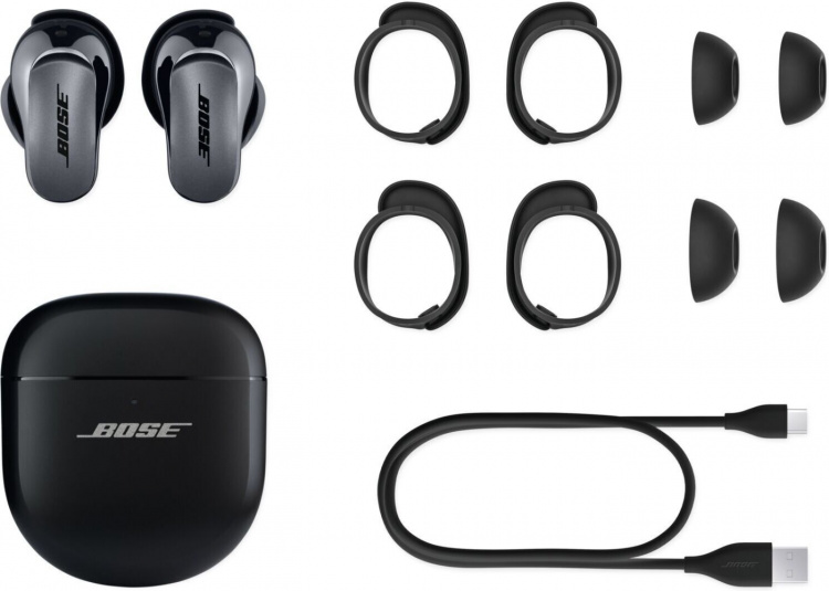 Bose QuietComfort Ultra hörlurar, svarta