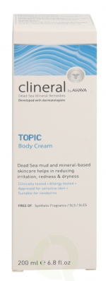 Ahava Clineral TOPIC Body Cream 200 ml For Sensitive Skin