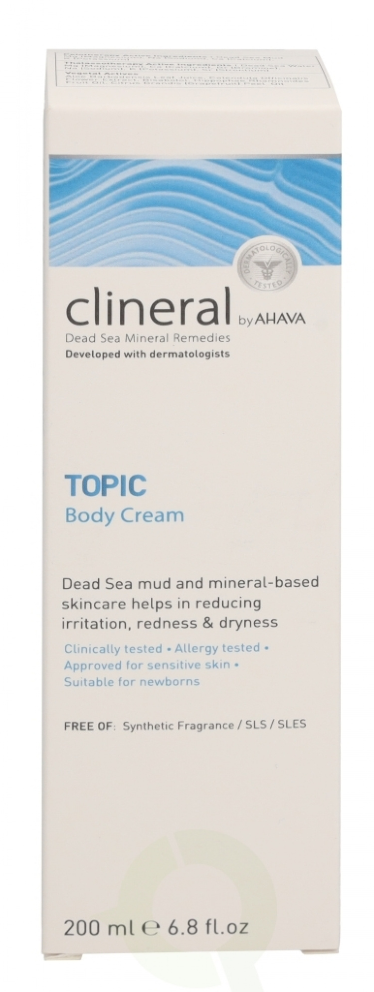 Ahava Clineral TOPIC Body Cream 200 ml For Sensitive Skin