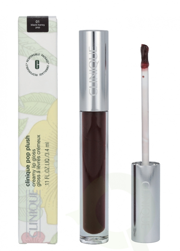 Clinique Pop Plush Creamy Lip Gloss 3.4 ml #01 Black Honey Pop