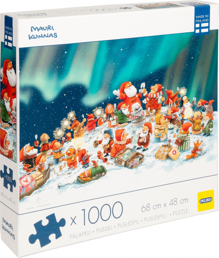 Mauri Kunnas julpussel, 1000 bitar Mauri Kunnas julpussel, 1000 bitar