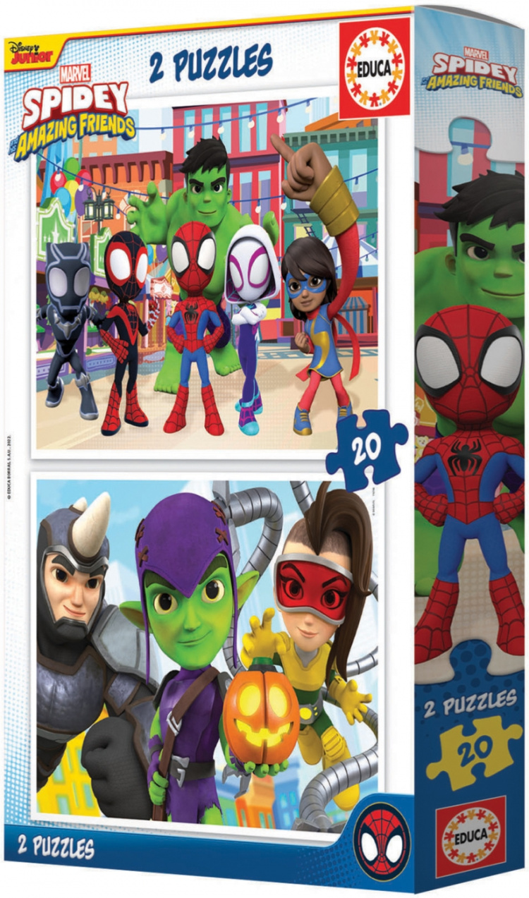 Educa Spidey & His Amazing Friends-pussel, 2x20 bitar