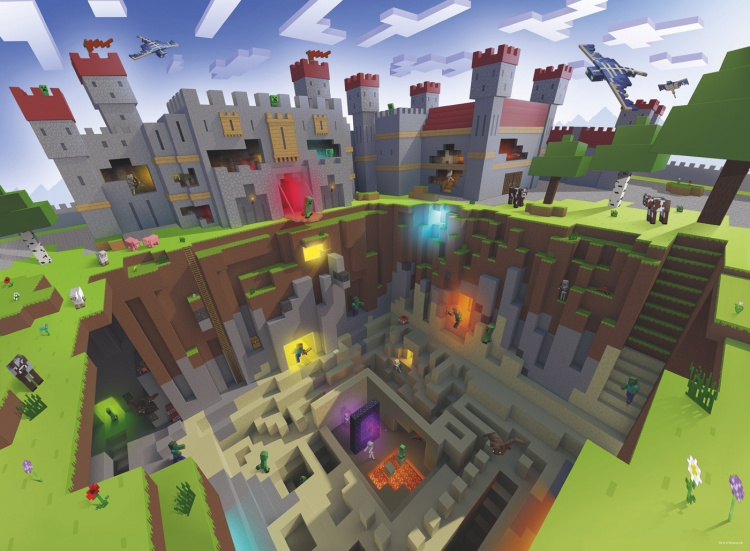Minecraft Cutaway Pussel, 300 bitar Minecraft Cutaway Pussel, 300 bitar
